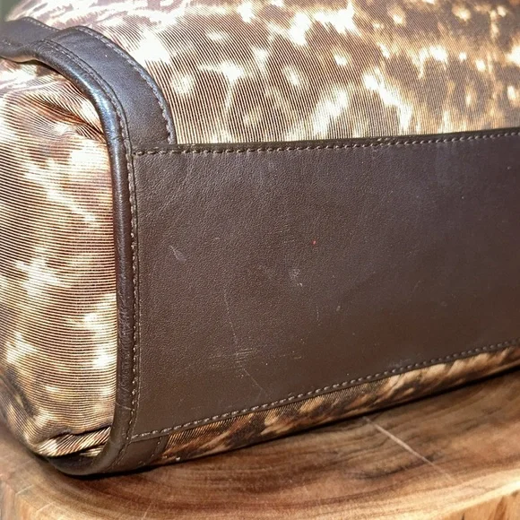 COACH Madison Ocelot Phoebe Shoulder Bag - Picture 11 of 16